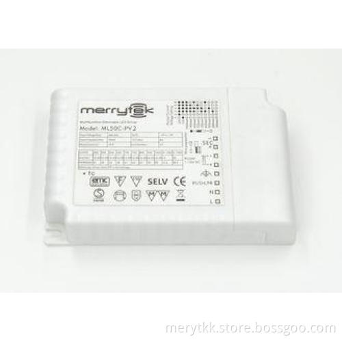 50W Mains Dimmable LED Driver 0-10v 350mA - 1050mA Energy S